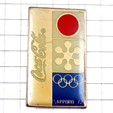 ピンバッジ・札幌オリンピック五輪コカコーラ1972年ビンテージ中古品 SAPPORO-1972 JAPAN