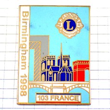 ピンバッジ・ライオンズクラブＬノートルダム寺院 LIONS-CLUB 103-FRANCE  NOTRE-DAME ARC-DE-TRIOMPHE CHAMPS-ELYSEES