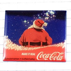 ピンバッジ・クリスマスのサンタクロースとコカコーラ星空 COCA-COLA SANTA-CLAUS GERMANY