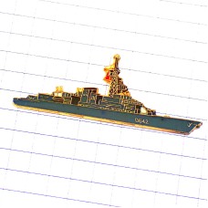 ピンバッジ・モンカルム駆逐艦フリゲート軍艦フランス軍ミリタリー