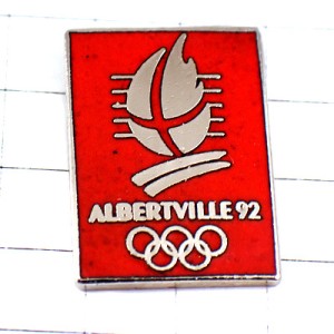 ピンバッジ・アルベールビル五輪オリンピック冬季ビンテージ中古品 ALBERTVILLE-1992 SAVOIE FRANCE