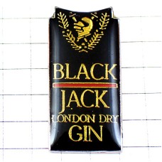 ピンバッジ・ロンドン酒ドライジン英国ブラックジャック BLACK-JACK LONDON ENGLAND GIN