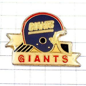 ピンバッジ・アメフトNYニューヨークジャイアンツのヘルメット/USA NEW-YORK GIANTS HELMET