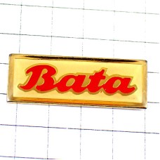 ピンバッジ・靴メーカーBATA赤い文字