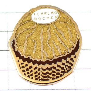 ピンバッジ・チョコ菓子フェレロロシェ社 ROCHER FERRERO ROCHE-D-OR ITALIA ITALY