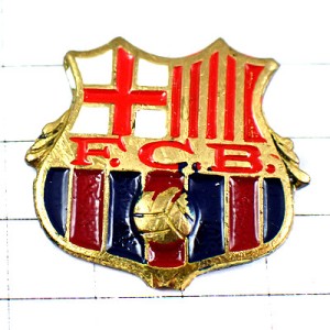 ピンバッジ・FCバルセロナ紋章サッカー球バルサ FCB BARCA FC-BARCELONA SPAIN BARCELONA