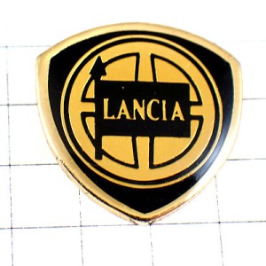 ピンバッジ・ランチア車エンブレム紺色ロゴ LANCIA ITALIA ITALY