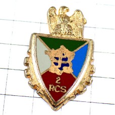 ブローチ・フランス軍ベレー帽章イーグル鷲歯車ロレーヌ十字 2E-REGIMENT-DE-COMMANDEMENT-ET-DE-SOUTIEN 2RCS FRANCE