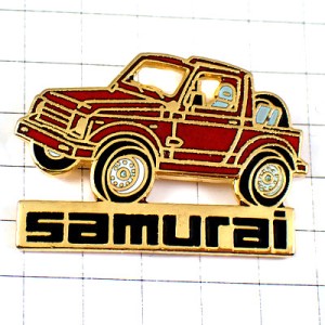 ピンバッジ・サムライ車スズキの四輪駆動 SUZUKI SAMURAI