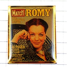 ピンバッジ・ロミーシュナイダー女優シシー雑誌の表紙パリマッチ ROMY-SCHNEIDER PARIS-MATCH