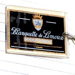 キーホルダー・発泡酒スパークリングワイン酒瓶 BLANQUETTE LIMOUX FRANCE