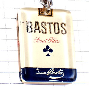 キーホルダー・煙草タバコ三つ葉バストス BASTOS TABAC FRANCE