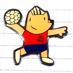 ピンバッジ・バルセロナ五輪コビーのハンドボール夏季オリンピック COBI HANDBALL BARCELONA-1992 SPAIN