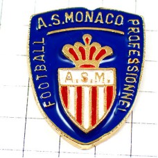 ピンバッジ・ASモナコ公国サッカークラブの紋章 AS-MONACO MONACO