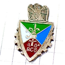 ピンバッジ・第10統制支援連隊フランス軍ミリタリー紋章イーグル鷲 10RCS 10E-REGIMENT-DE-COMMANDEMENT-ET-DE-SOUTIENS FRANCE