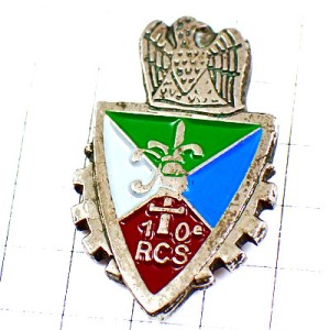 ピンバッジ・第10統制支援連隊フランス軍ミリタリー紋章イーグル鷲 10RCS 10E-REGIMENT-DE-COMMANDEMENT-ET-DE-SOUTIENS FRANCE