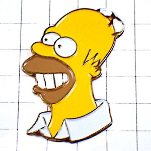 ピンバッジ・シンプソンズ一家ホーマーお父さん THE-SIMPSONS USA