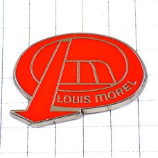 ピンバッジ・アルファベットＬＭ赤いロゴ LOUIS-MOREL FRANCE