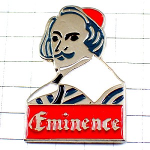 ピンバッジ・リシュリュー枢機卿の肖像 EMINENCE FRANCE