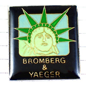 ピンバッジ・自由の女神ニューヨークNYアメリカ/USA BROMBERG&YAEGER STATUE-OF-LIBERTY NEW-YORK