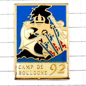 ピンバッジ・わし鷲イーグル船の錨イカリ92ブローニュ宿営軍 CAMP-DE-BOULOGNE ANCRE EAGLE FRANCE