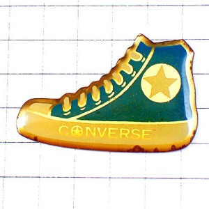 ピンバッジ・コンバース靴スニーカー星スター片方 CONVERSE USA