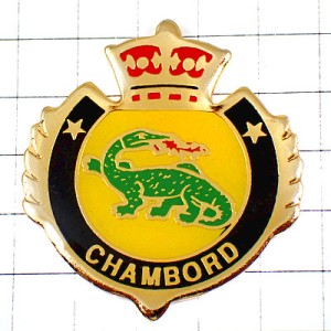 ピンバッジ・シャンボール火を噴くドラゴン竜龍の紋章 CHAMBORD SALAMANDRE