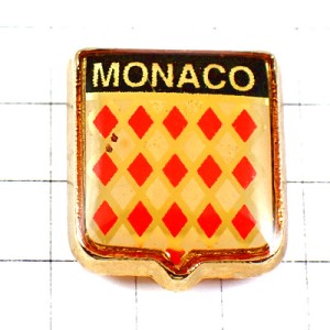 ピンバッジ・モナコ公国の紋章 MONACO