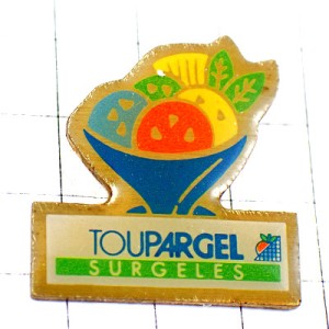 ピンバッジ・アイスクリームのお皿カラフルお菓子パフェ TOUPARGEL FRANCE