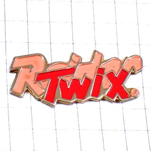 ピンバッジ・チョコレートバーお菓子トゥイックス RAIDER TWIX MARS USA