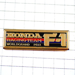 ピンバッジ・ホンダF1レースチーム車ワールドグリンプリ HONDA RACING-TEAM WORLD-GRAND-PRIX