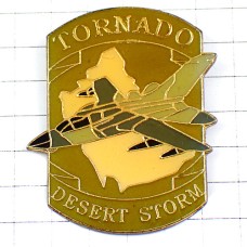 ピンバッジ・砂漠の嵐作戦イラク戦争トーネード戦闘機アメリカ軍/USA DESERT-STORM TORNADO ENGLAND