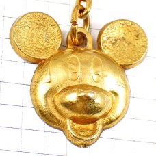 キーホルダー・ミッキーマウス金色ディズニー DISNEY MICKEY