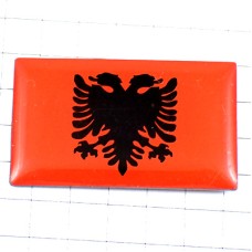 ピンバッジ・アルバニア国旗くろい双頭の鷲 ALBANIA FLAG