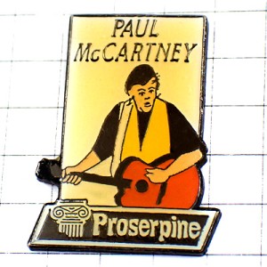 ピンバッジ・TDK/ポールマッカートニー歌ビートルズ音楽アコギ楽器 PAUL-MC-CARTNEY THE-BEATLES PROSERPINE