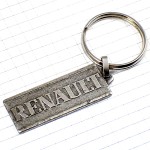 キーホルダー・ルノー車エンブレム銀色シルバー RENAULT FRANCE