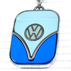 キーホルダー・ブルー青フォルクスワーゲンVWエンブレム銀色ロゴ車シルバー VW VOLKSWAGEN GERMANY