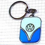 キーホルダー・ブルー青フォルクスワーゲンVWエンブレム銀色ロゴ車シルバー VW VOLKSWAGEN GERMANY