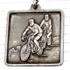 キーホルダー・ツールドフランス自転車レース選手シルバー銀色 LE-TOUR-DE-FRANCE FRANCE