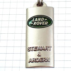 キーホルダー・ランドローバー車エンブレム緑シルバー銀色 ROVER RANGE-ROVER LAND-ROVER ENGLAND