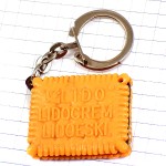 キーホルダー・LIDOチョコサンドビスケットお菓子 LIDOCREM LIDOESKI PETIT-BEURRE BISCUIT FRANCE