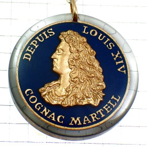 キーホルダー・ルイ14世コニャック酒マーテル肖像 MARTELL COGNAC LOUIS-14 LOUIS-XIV BOURBON FRANCE
