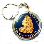 キーホルダー・ルイ14世コニャック酒マーテル肖像 MARTELL COGNAC LOUIS-14 LOUIS-XIV BOURBON FRANCE