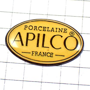 ピンバッジ・アピルコ陶器 APILCO PORCELAINE FRANCE