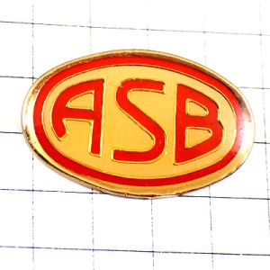 ピンバッジ・アルファベットＡＳＢ赤い文字