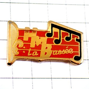 ピンバッジ・音楽アルファベット楽譜ＨＭＢ百合の紋章