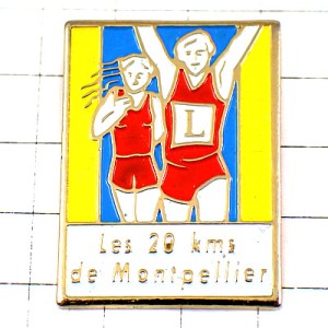 ピンバッジ・20キロ陸上選手ランナーＬハーフマラソン