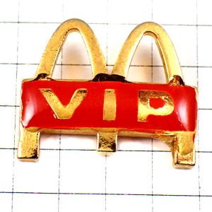 ピンバッジ・マクドナルドＭとＶＩＰ顧客 MC-DONALDS