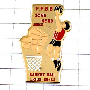 ピンバッジ・バスケットボール選手ボール球