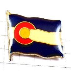 ピンバッジ・コロラド州旗アメリカ/USA米国 COLORADO FLAG